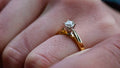 Diamond Solitaire Ring in 18k gold