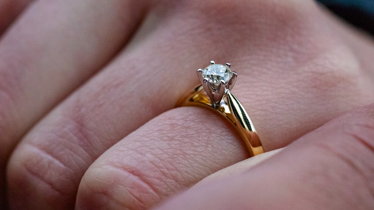 Diamond Solitaire Ring in 18k gold